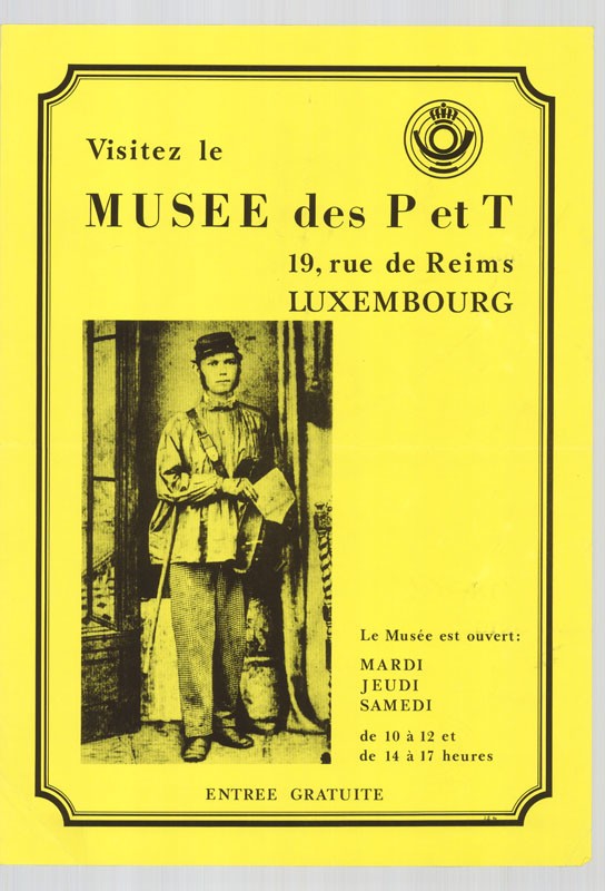 Kiállítási plakát - Luxemburgi postamúzeum, é.n. (Postamúzeum CC BY-NC-SA)