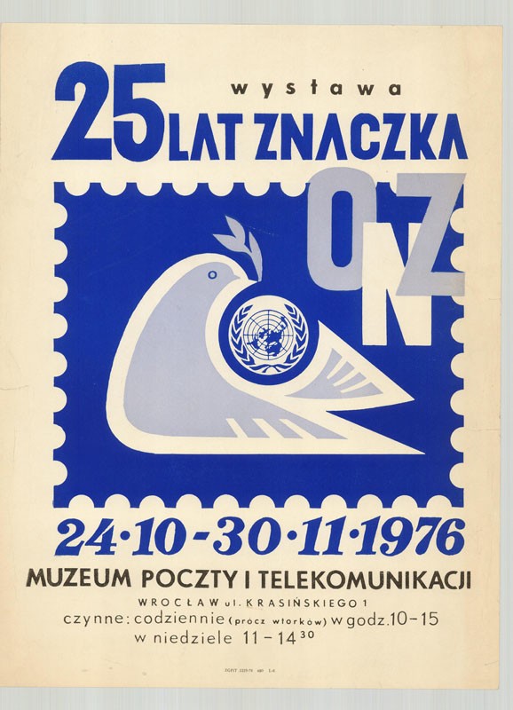 Kiállítási plakát - Lengyel postamúzeum, 1976 (Postamúzeum CC BY-NC-SA)