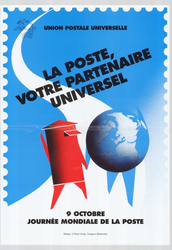 Plakát - Postai Világnap, é.n. (Postamúzeum CC BY-NC-SA)