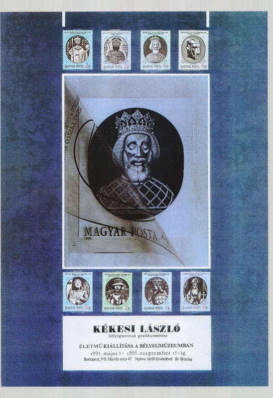 Kiállítási plakát - Bélyegmúzeum, 1993 (Postamúzeum CC BY-NC-SA)