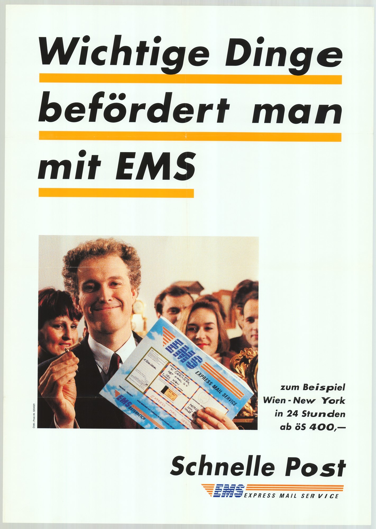 Plakát - Osztrák posta, EMS (Postamúzeum CC BY-NC-SA)