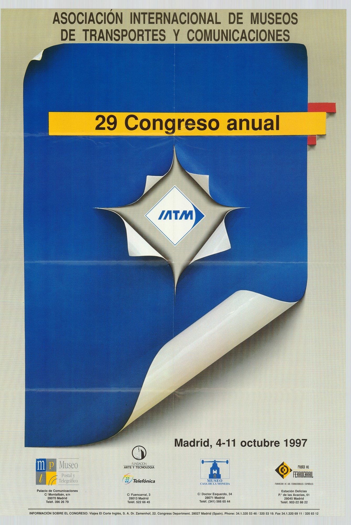 Plakát - IATM kongresszus, 1997 (Postamúzeum CC BY-NC-SA)