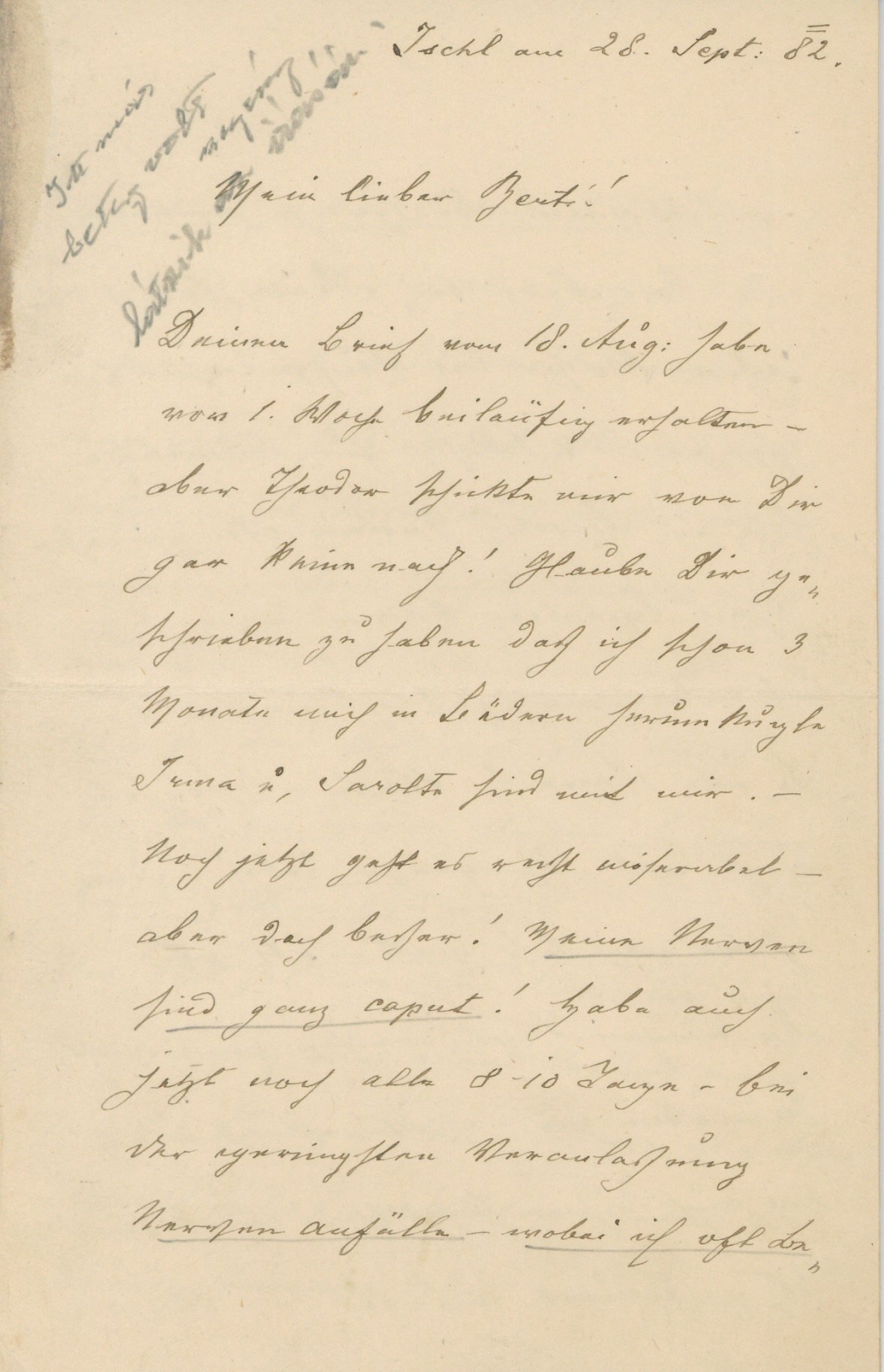 Ferenc levele Albertnek (Postamúzeum CC BY-NC-SA)