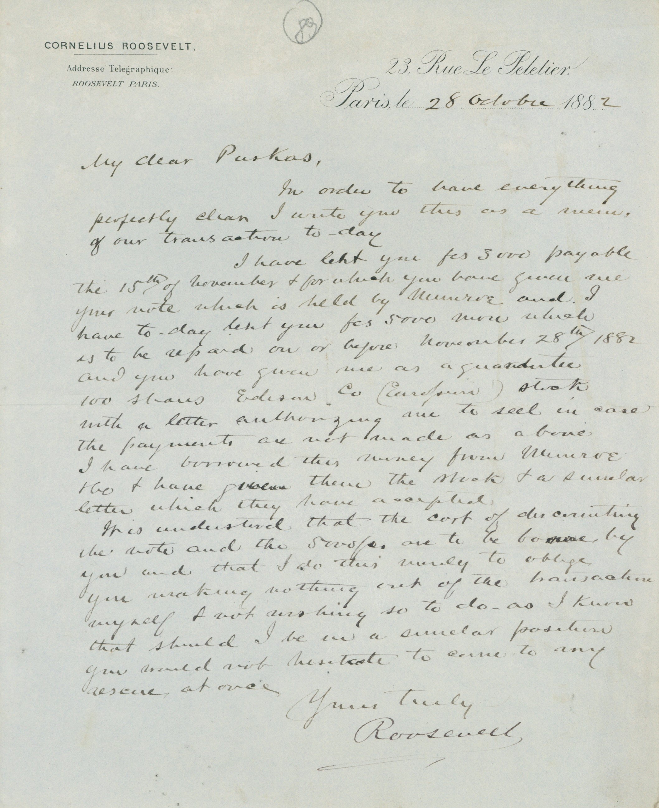 Roosevelt levele (Postamúzeum CC BY-NC-SA)
