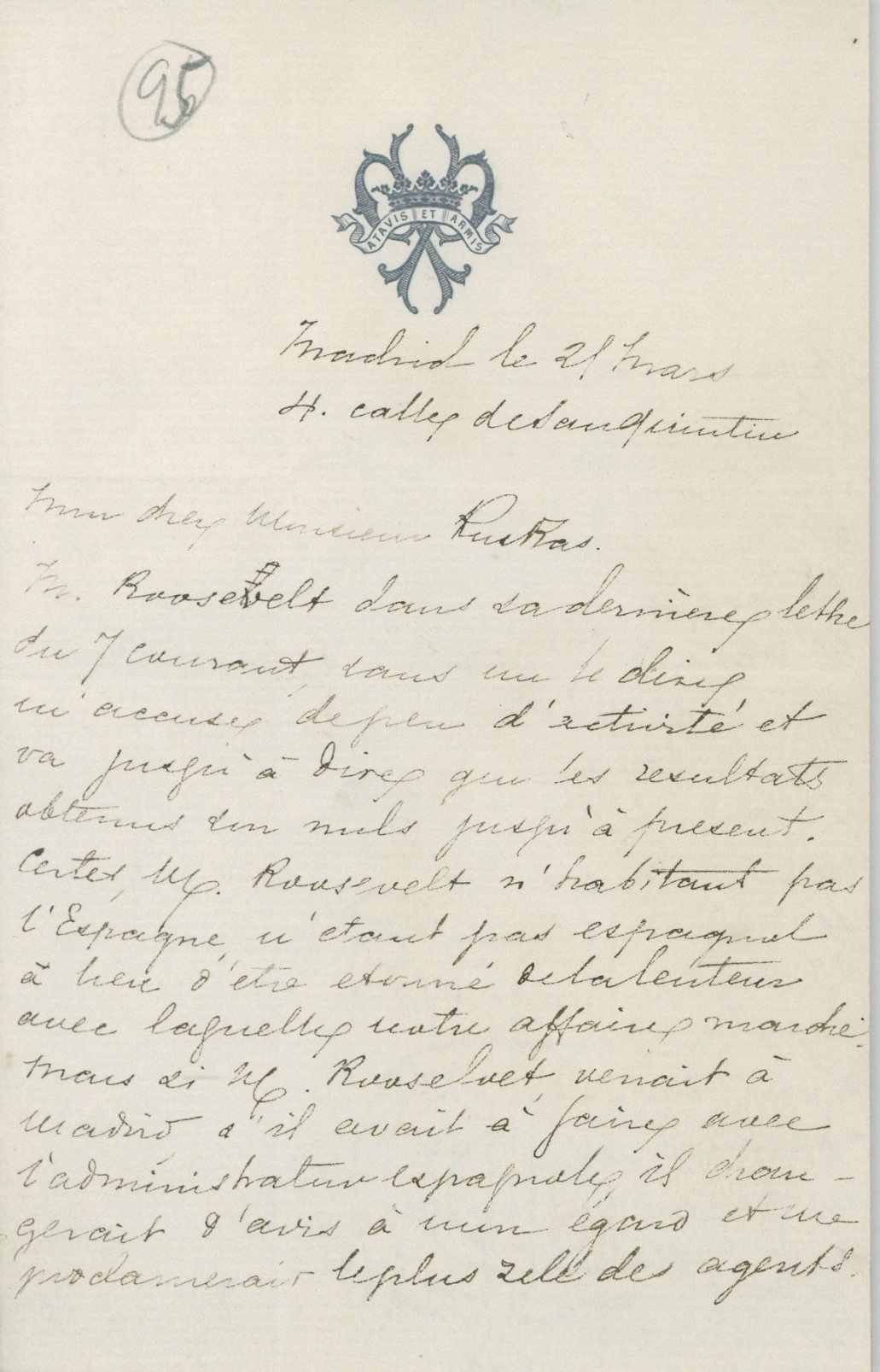 Puskásnak írt levél (Postamúzeum CC BY-NC-SA)