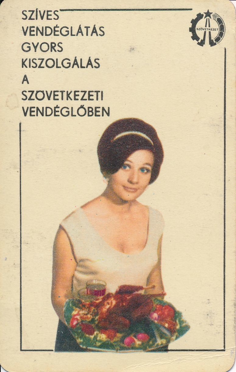 Szövetkezeti Vendéglő kártyanaptár 1968 (Magyar Kereskedelmi és Vendéglátóipari Múzeum CC BY-NC-SA)