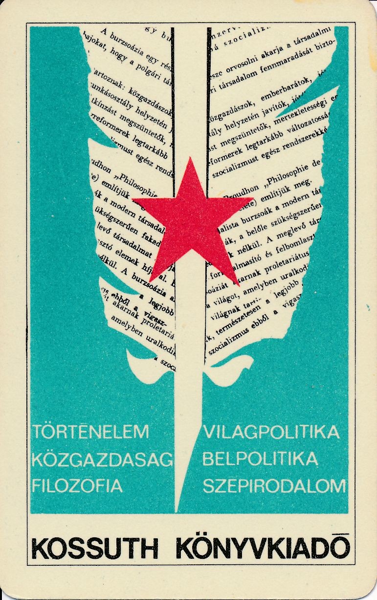 Kossuth Könyvkiadó kártyanaptár 1968 (Magyar Kereskedelmi és Vendéglátóipari Múzeum CC BY-NC-SA)