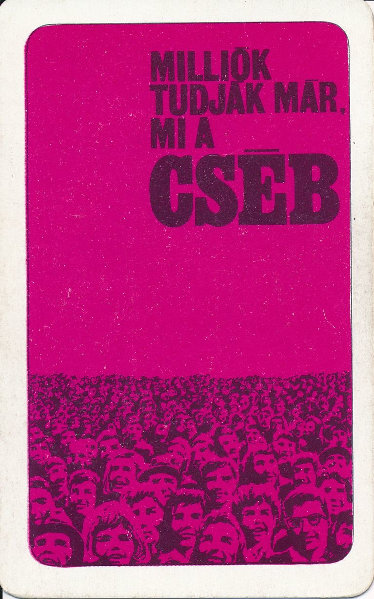 Milliók tudják már mi a CSÉB kártyanaptár 1972 (Magyar Kereskedelmi és Vendéglátóipari Múzeum CC BY-NC-SA)