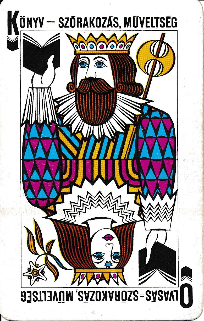 Könyv szórakozás műveltség kártyanaptár 1972 (Magyar Kereskedelmi és Vendéglátóipari Múzeum CC BY-NC-SA)
