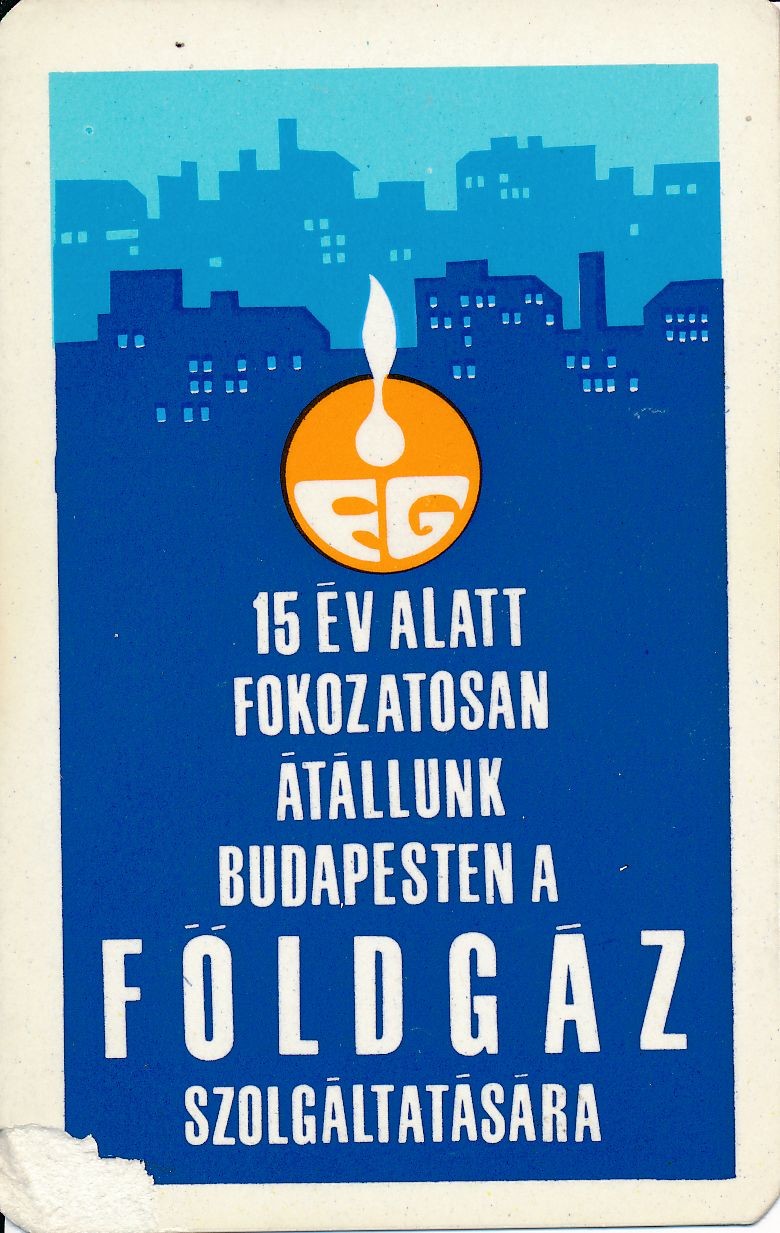 Fővárosi Gázművek kártyanaptár 1972 (Magyar Kereskedelmi és Vendéglátóipari Múzeum CC BY-NC-SA)