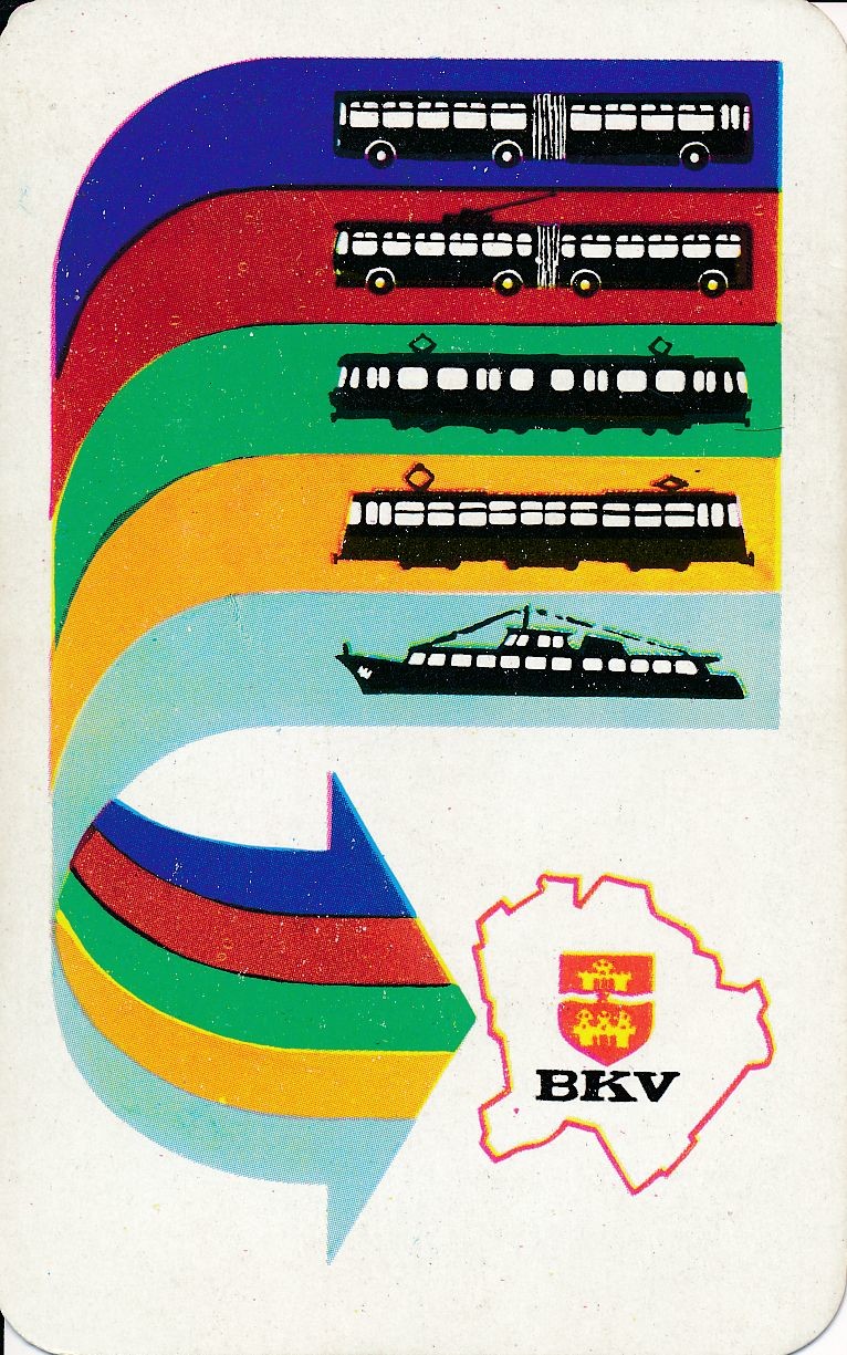 BKV kártyanaptár 1972 (Magyar Kereskedelmi és Vendéglátóipari Múzeum CC BY-NC-SA)