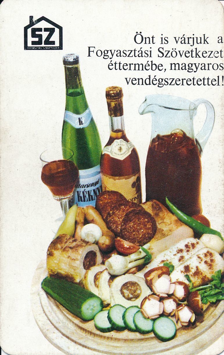 Boldog új évet kíván a Fogyasztási Szövetkezet kártyanaptár 1973 (Magyar Kereskedelmi és Vendéglátóipari Múzeum CC BY-NC-SA)