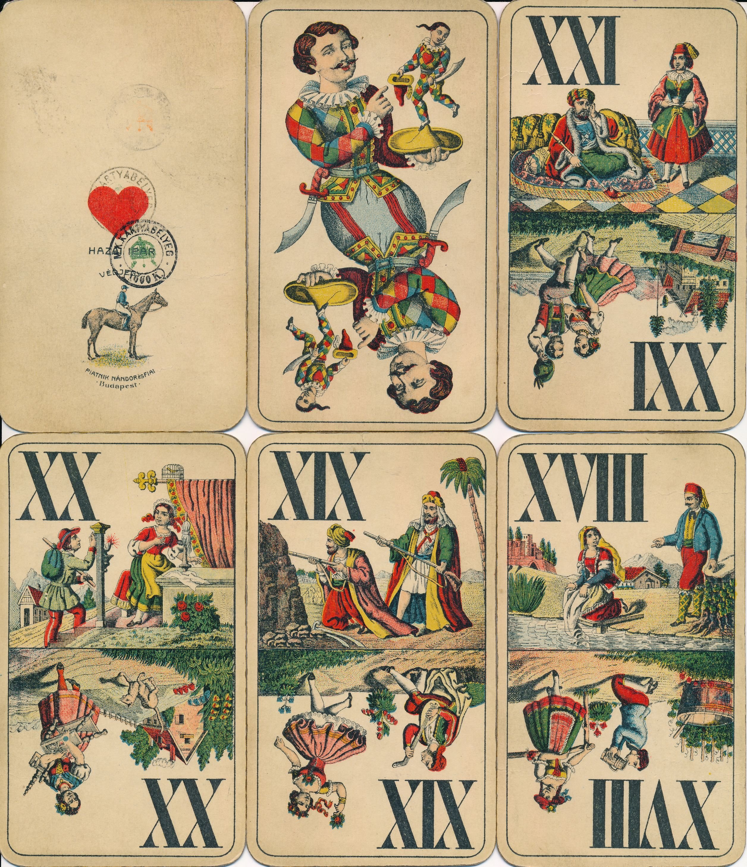 Tarokk kártya (Magyar Kereskedelmi és Vendéglátóipari Múzeum CC BY-NC-SA)