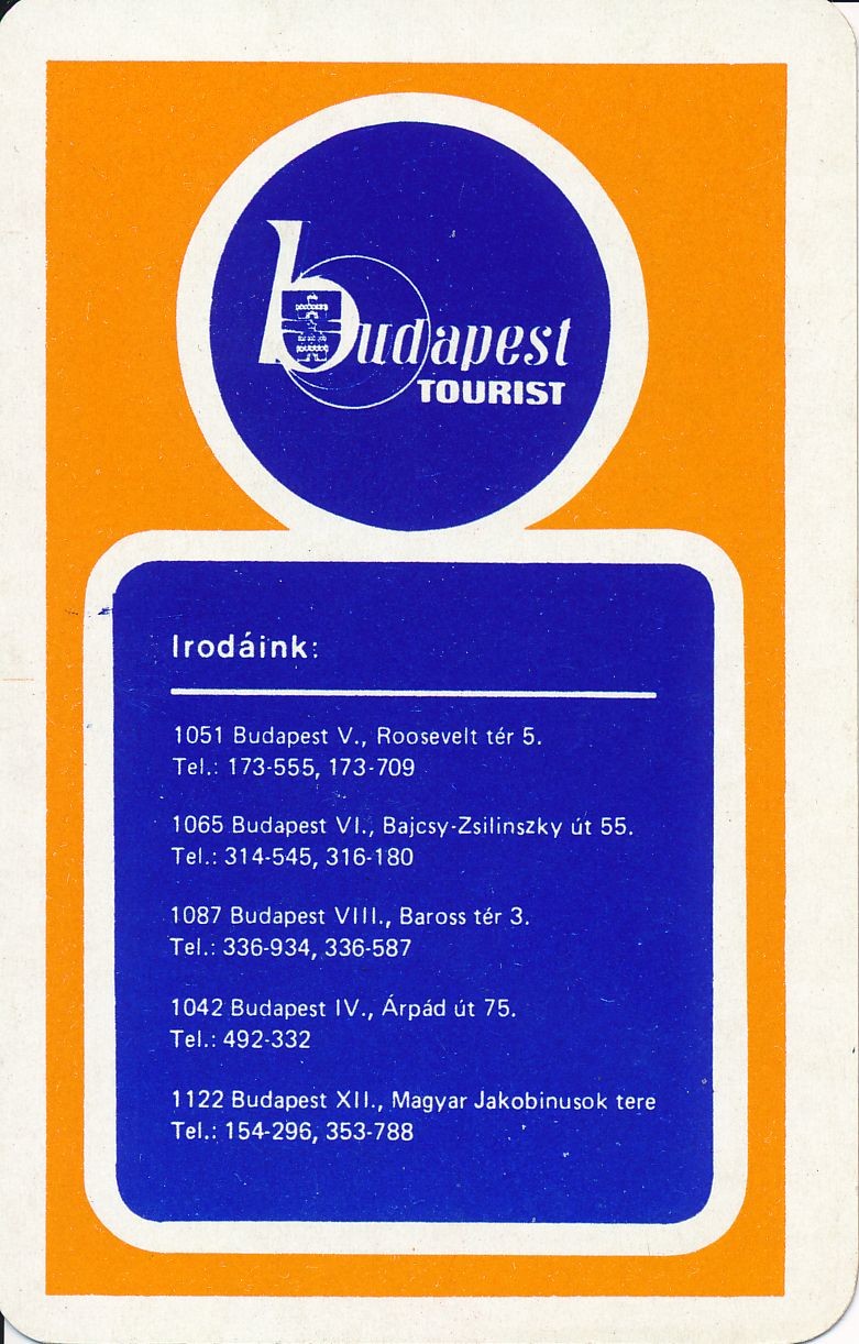 Budapest Tourist kártyanaptár 1977 (Magyar Kereskedelmi és Vendéglátóipari Múzeum CC BY-NC-SA)