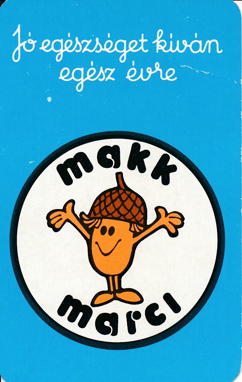Jó egészséget kíván egész évre Makk Marci kártyanaptár 1978 (Magyar Kereskedelmi és Vendéglátóipari Múzeum CC BY-NC-SA)