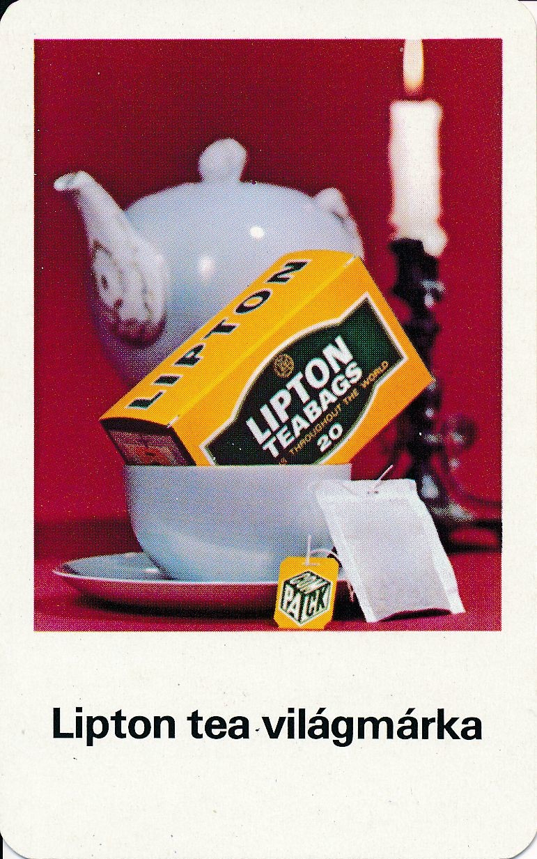Lipton Tea világmárka kártyanaptár 1979 (Magyar Kereskedelmi és Vendéglátóipari Múzeum CC BY-NC-SA)