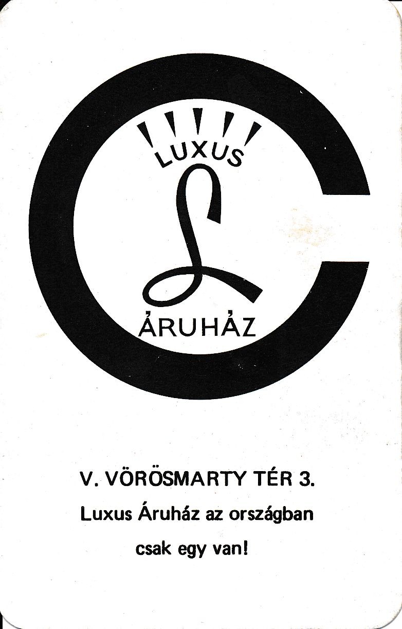 Luxus Áruház kártyanaptár 1973 (Magyar Kereskedelmi és Vendéglátóipari Múzeum CC BY-NC-SA)