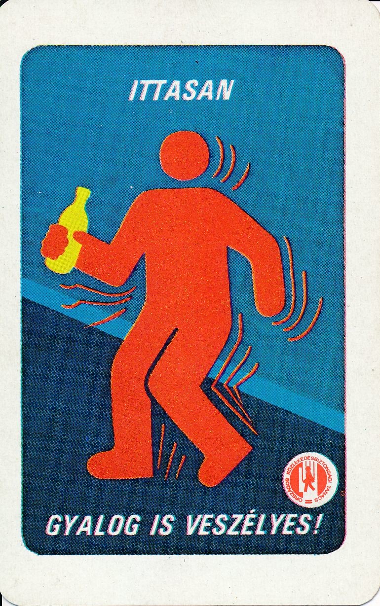 Országos Közlekedésbiztonsági Tanács kártyanaptár 1980 (Magyar Kereskedelmi és Vendéglátóipari Múzeum CC BY-NC-SA)