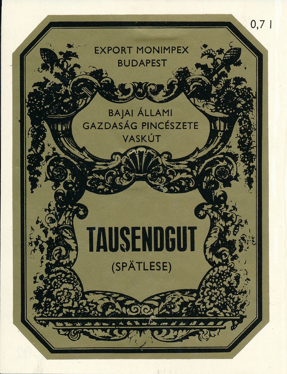 Tausendgut (Magyar Kereskedelmi és Vendéglátóipari Múzeum CC BY-NC-SA)