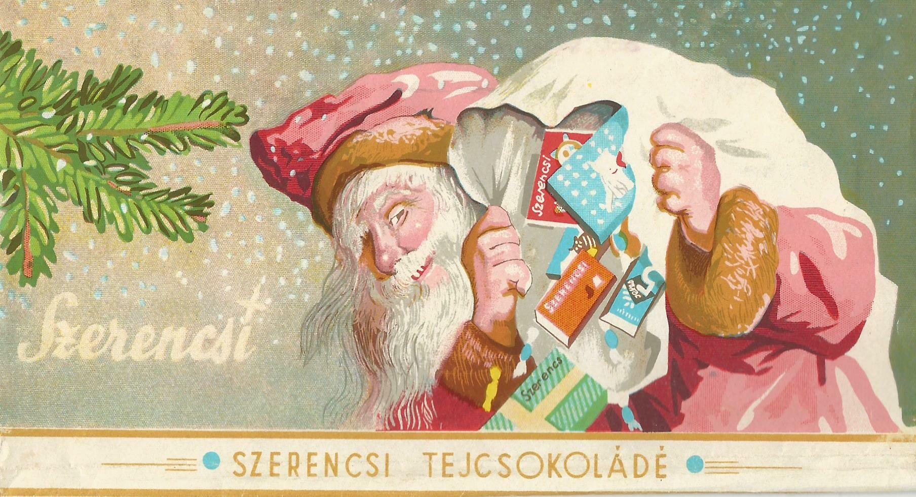 Szerencsi Télapó csokoládé (Magyar Kereskedelmi és Vendéglátóipari Múzeum CC BY-NC-SA)