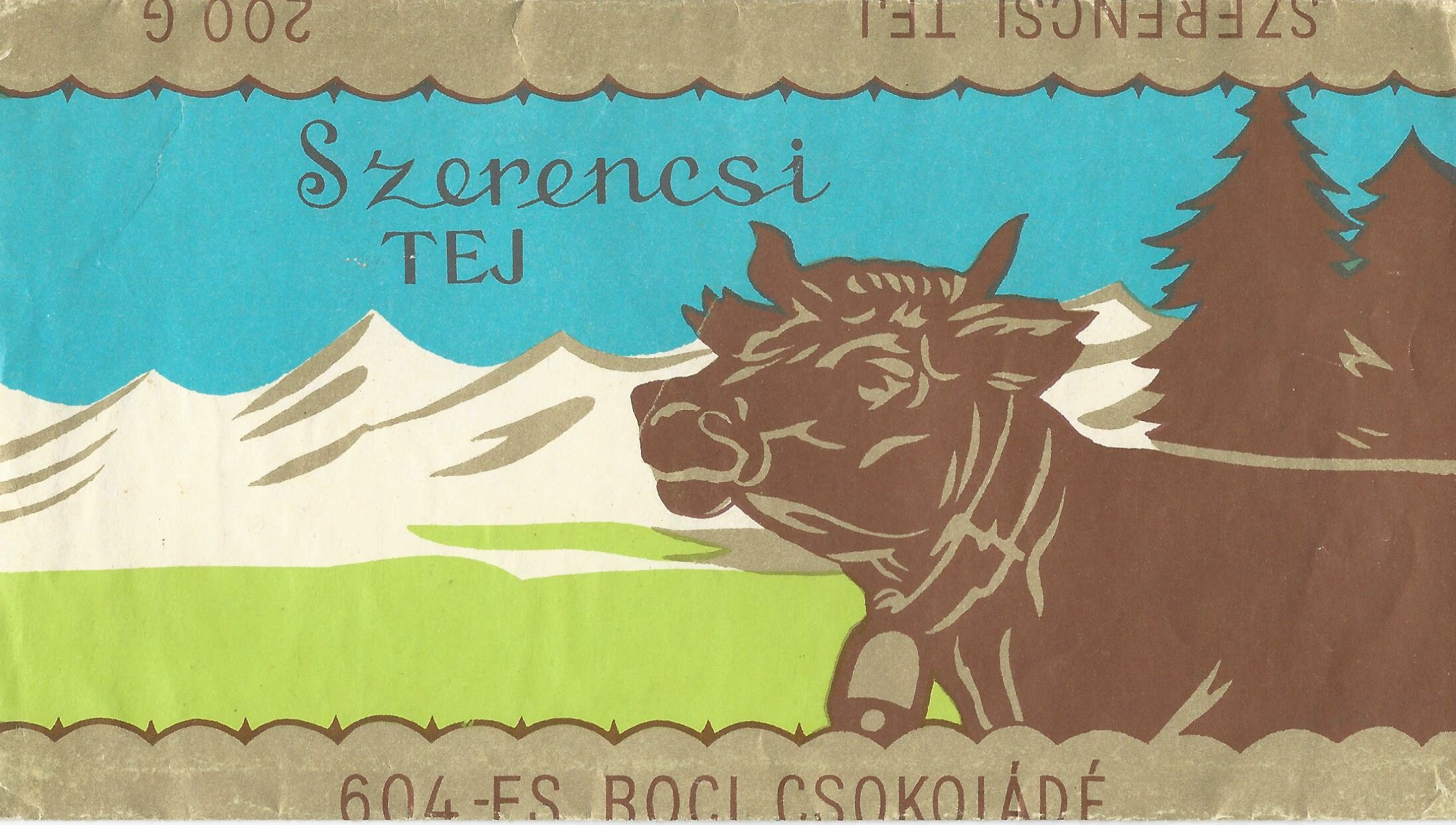 Boci csokoládé 604-es (Magyar Kereskedelmi és Vendéglátóipari Múzeum CC BY-NC-SA)