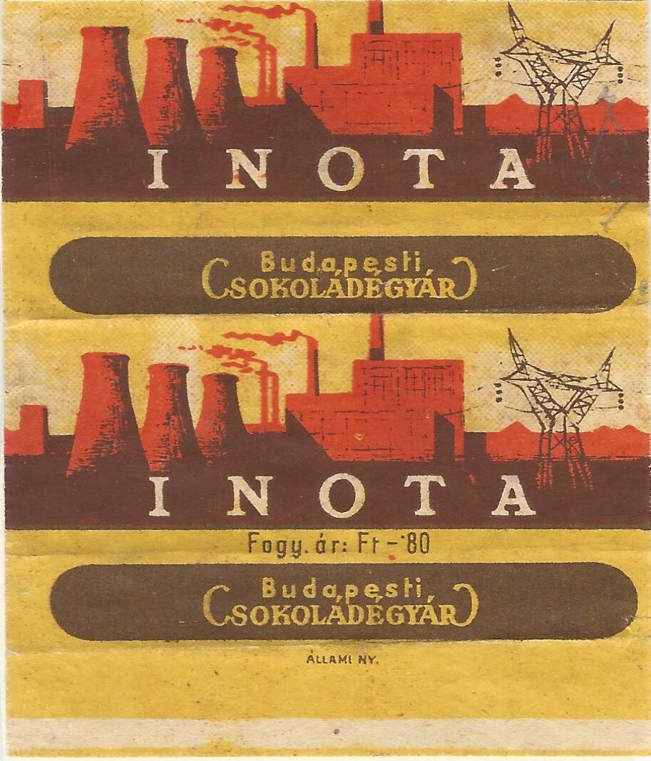 Inota csokoládé (Magyar Kereskedelmi és Vendéglátóipari Múzeum CC BY-NC-SA)