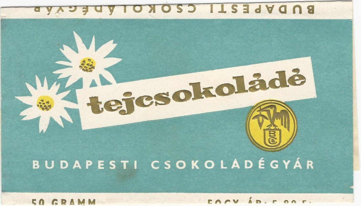 Tejcsokoládé (Magyar Kereskedelmi és Vendéglátóipari Múzeum CC BY-NC-SA)