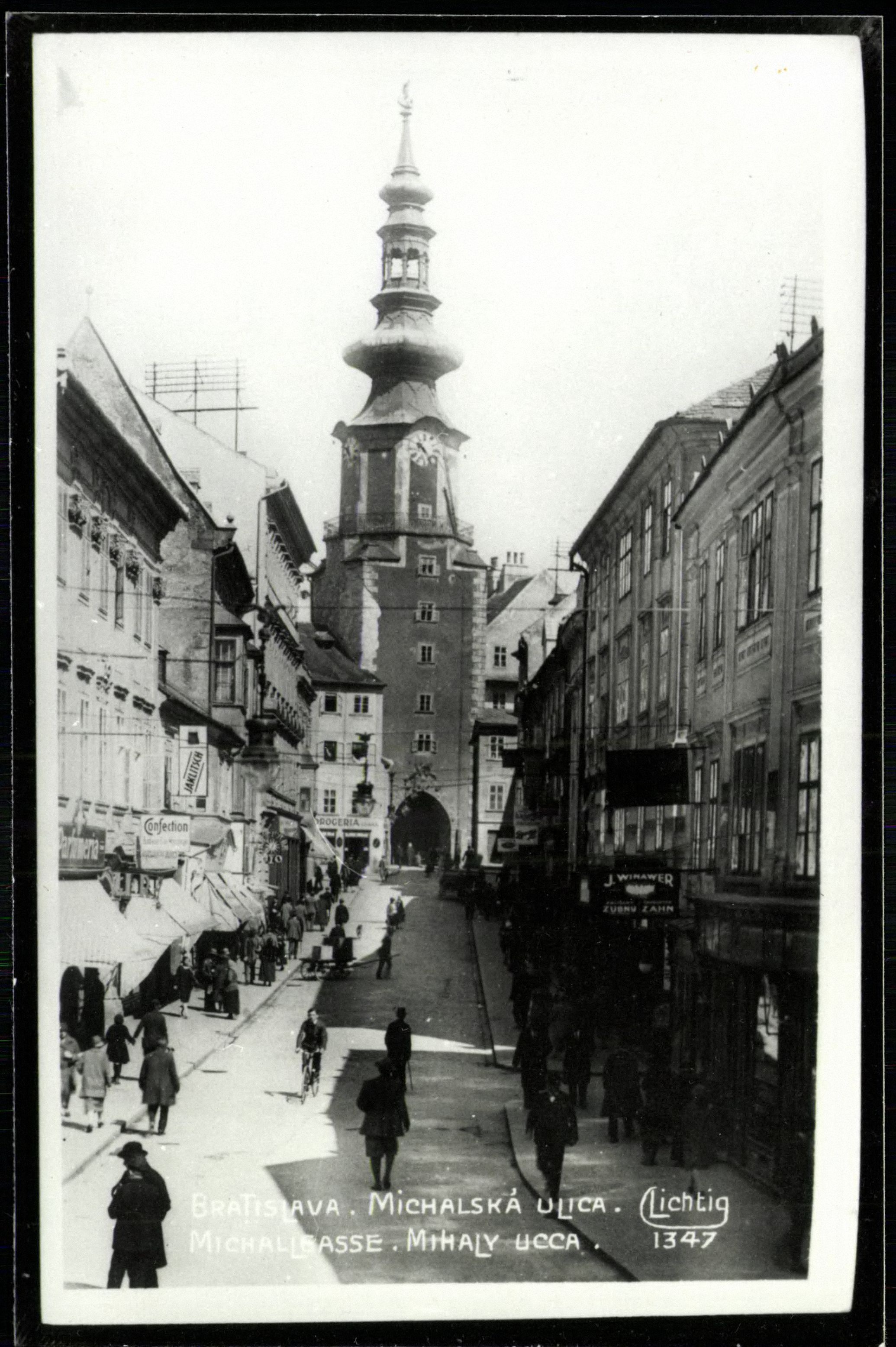 Bratislava; Mihály utca (Magyar Kereskedelmi és Vendéglátóipari Múzeum CC BY-NC-ND)