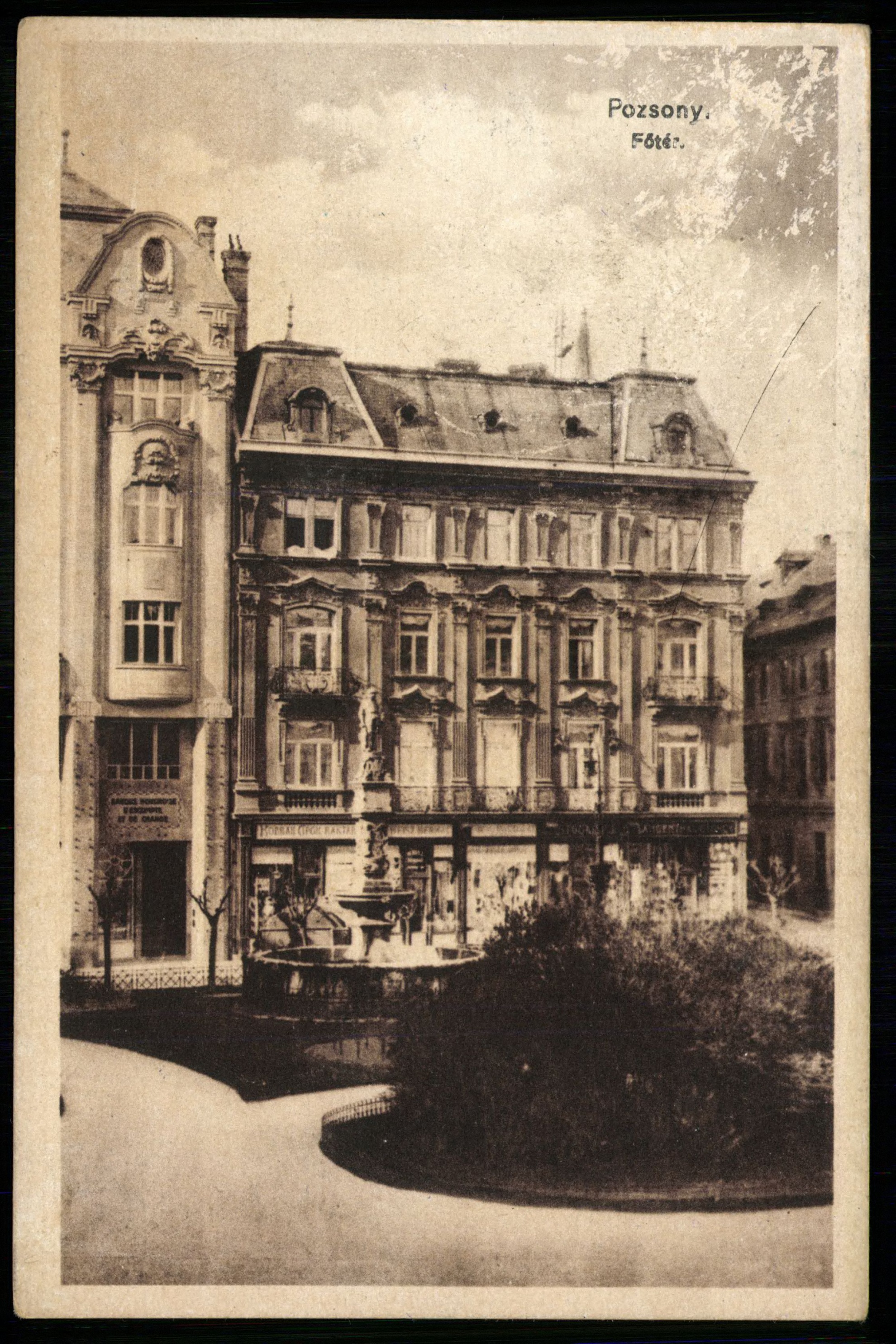 Pozsony; Fő tér (Magyar Kereskedelmi és Vendéglátóipari Múzeum CC BY-NC-ND)
