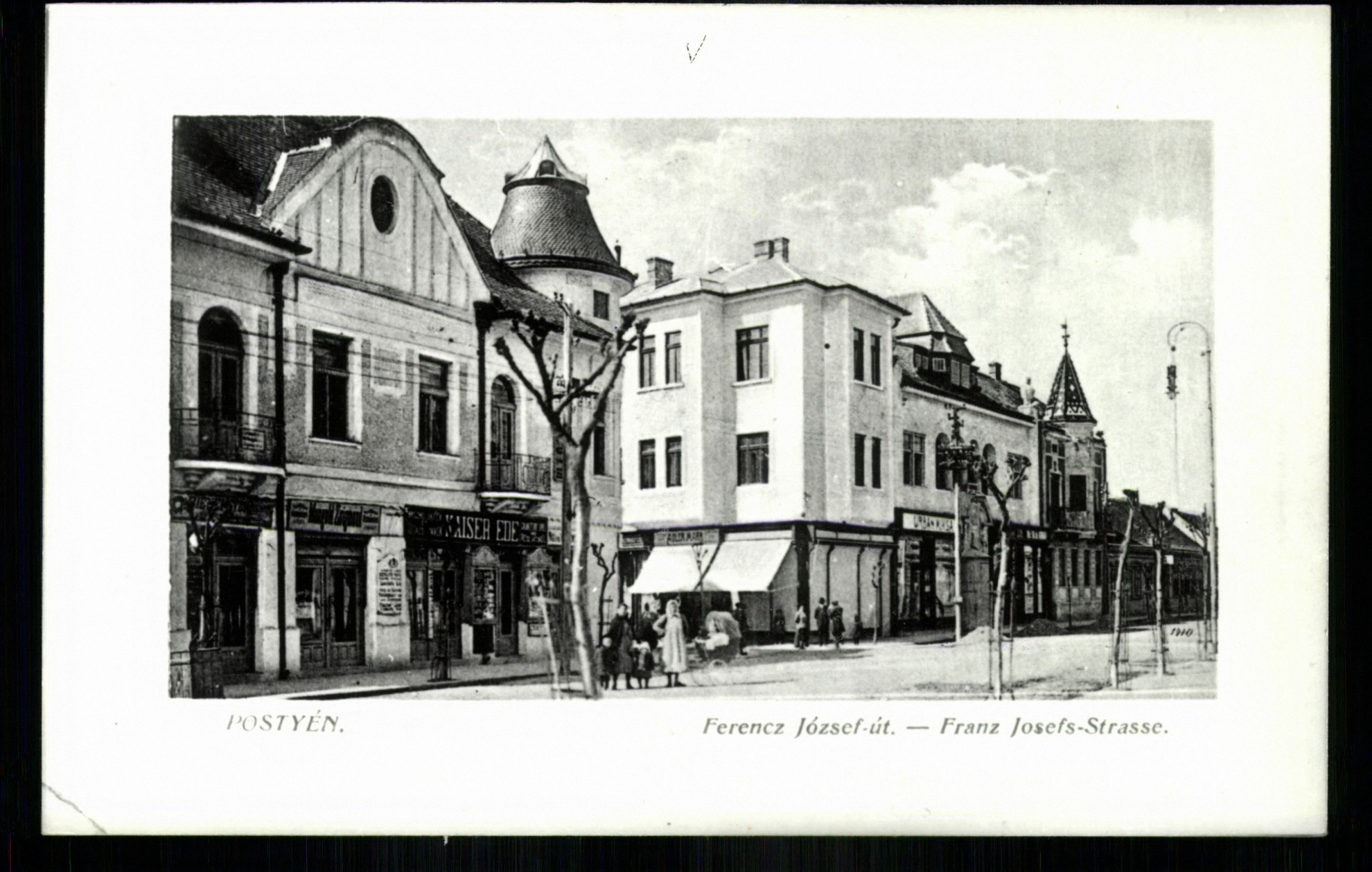 Pöstyén; Ferencz József út (Magyar Kereskedelmi és Vendéglátóipari Múzeum CC BY-NC-ND)