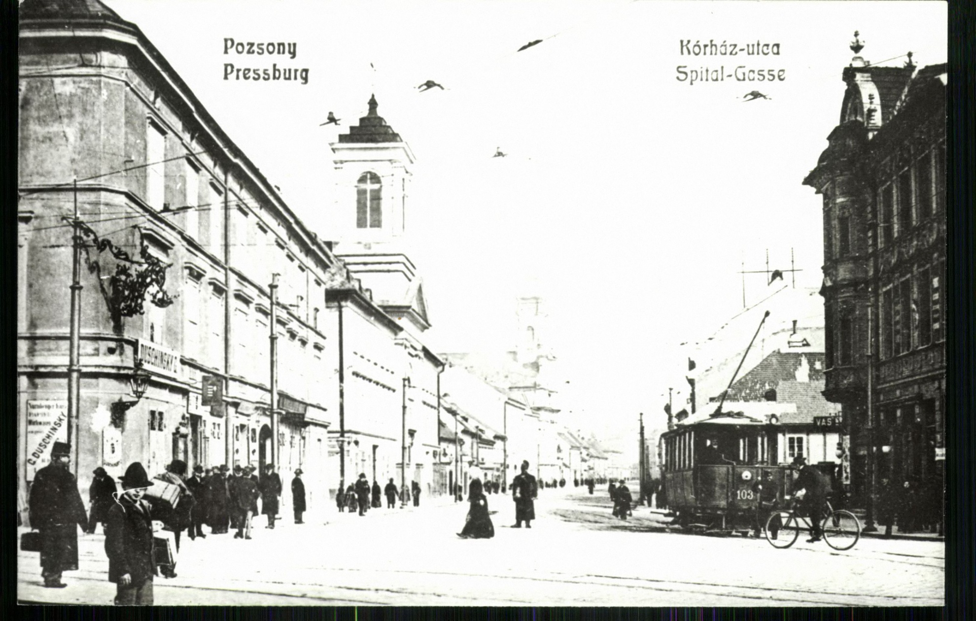 Pozsony; Kórház utca (Magyar Kereskedelmi és Vendéglátóipari Múzeum CC BY-NC-ND)