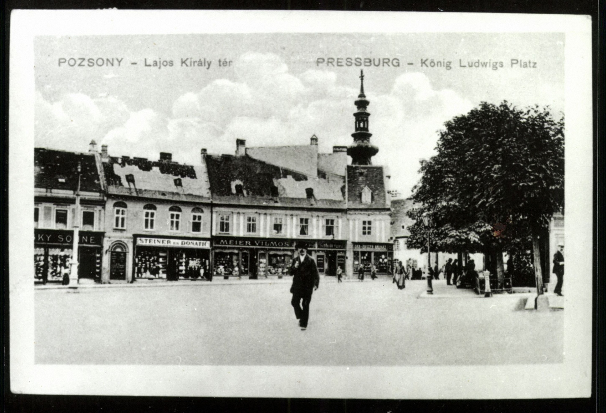 Pozsony; Lajos király tér (Magyar Kereskedelmi és Vendéglátóipari Múzeum CC BY-NC-ND)