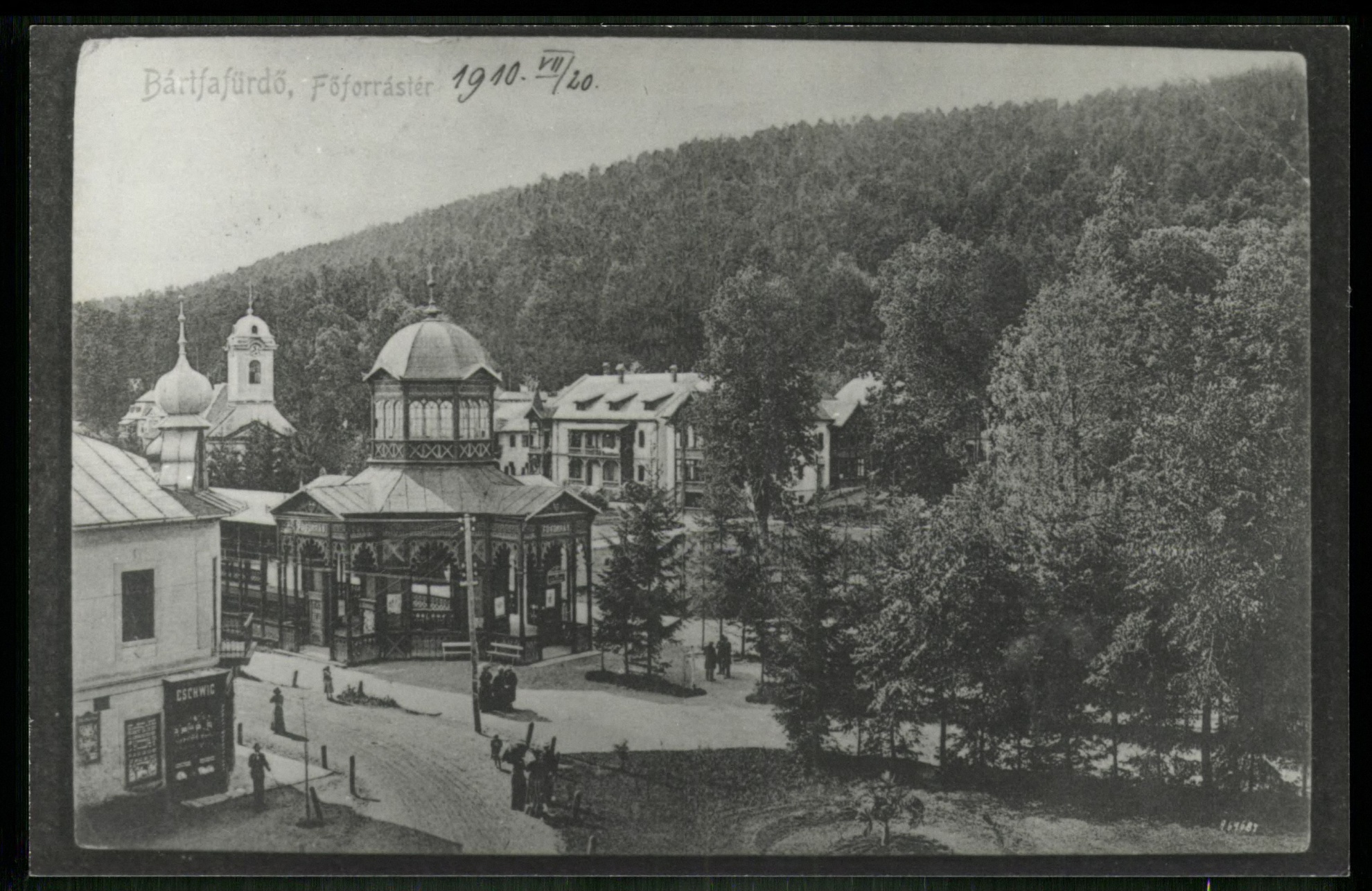 Bártfafürdő; Forrás tér (Magyar Kereskedelmi és Vendéglátóipari Múzeum CC BY-NC-ND)