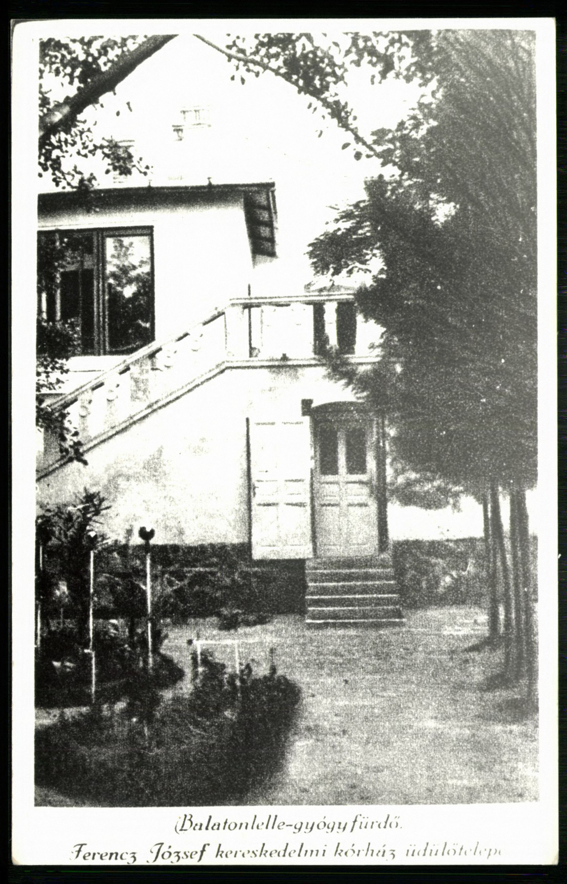 Balatonlelle-gyógyfürdő; Ferenc József Kereskedelmi Kórház Üdülőtelepe (Magyar Kereskedelmi és Vendéglátóipari Múzeum CC BY-NC-ND)