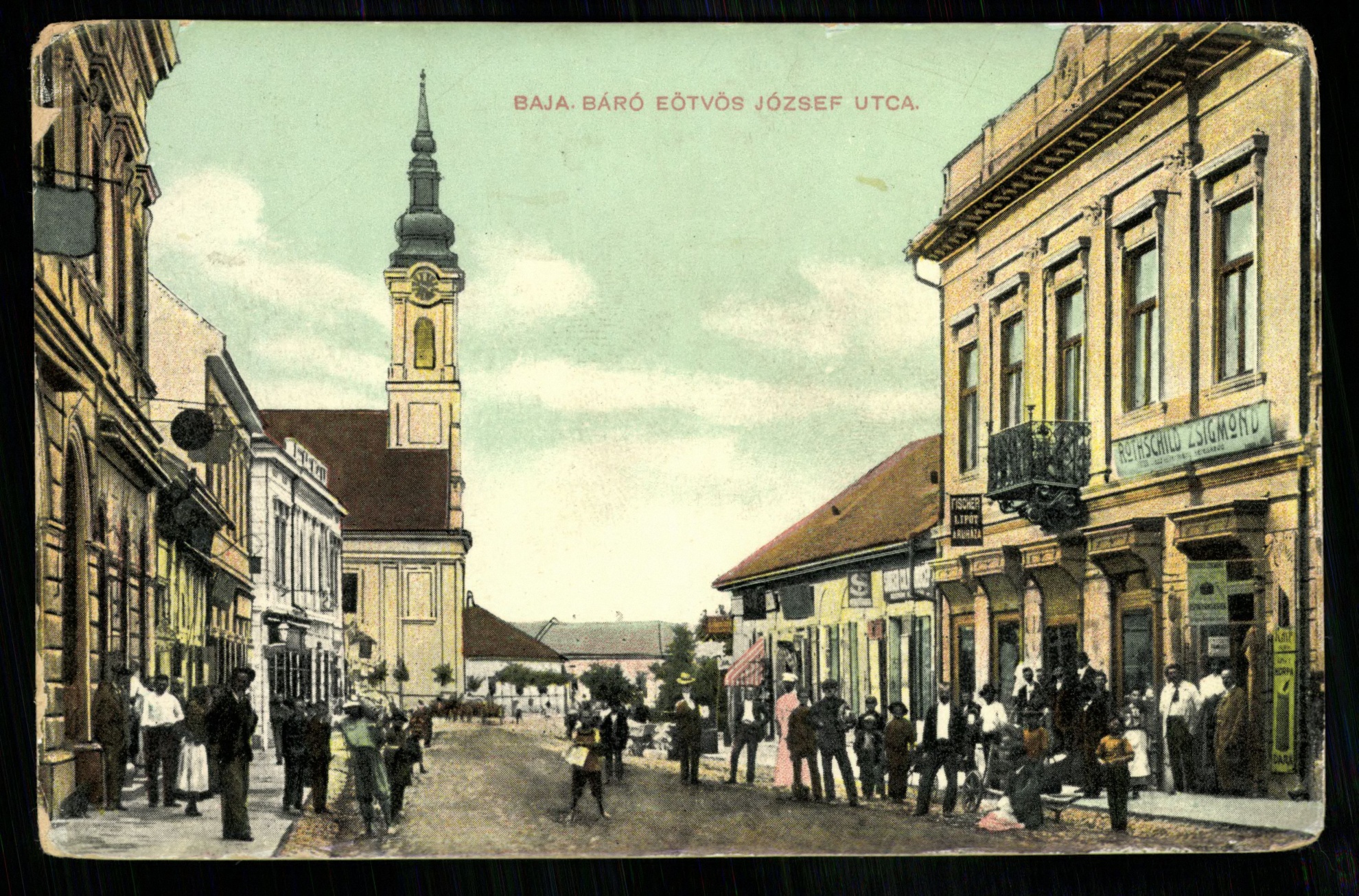 Baja; Báró Eötvös József utca (Magyar Kereskedelmi és Vendéglátóipari Múzeum CC BY-NC-ND)