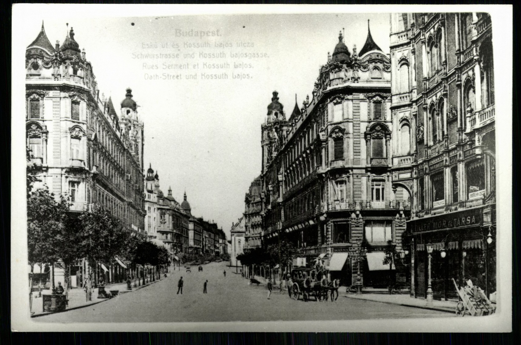 Budapest; Eskü út és Kossuth Lajos utca (Magyar Kereskedelmi és Vendéglátóipari Múzeum CC BY-NC-ND)