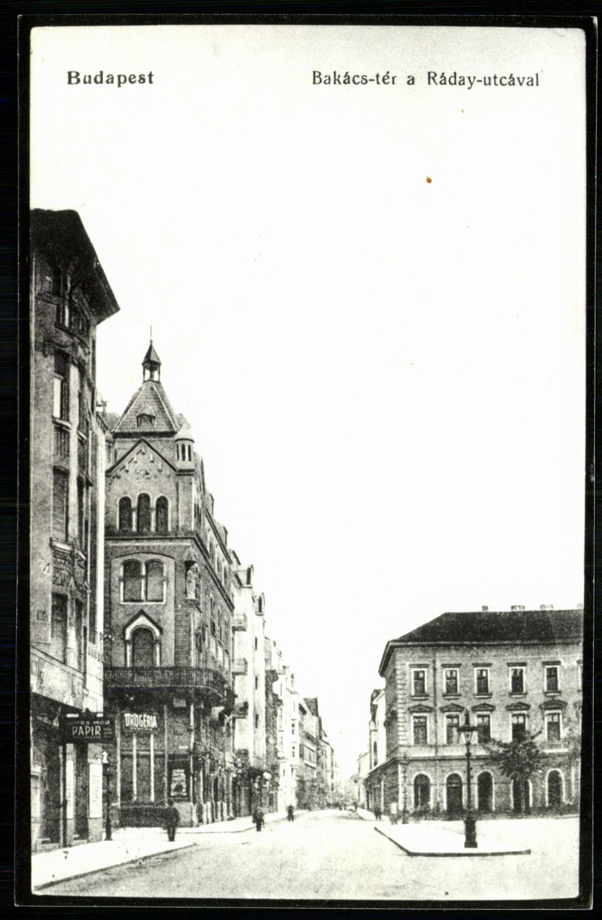 Budapest; Bakáts tér a Ráday utcával (Magyar Kereskedelmi és Vendéglátóipari Múzeum CC BY-NC-ND)