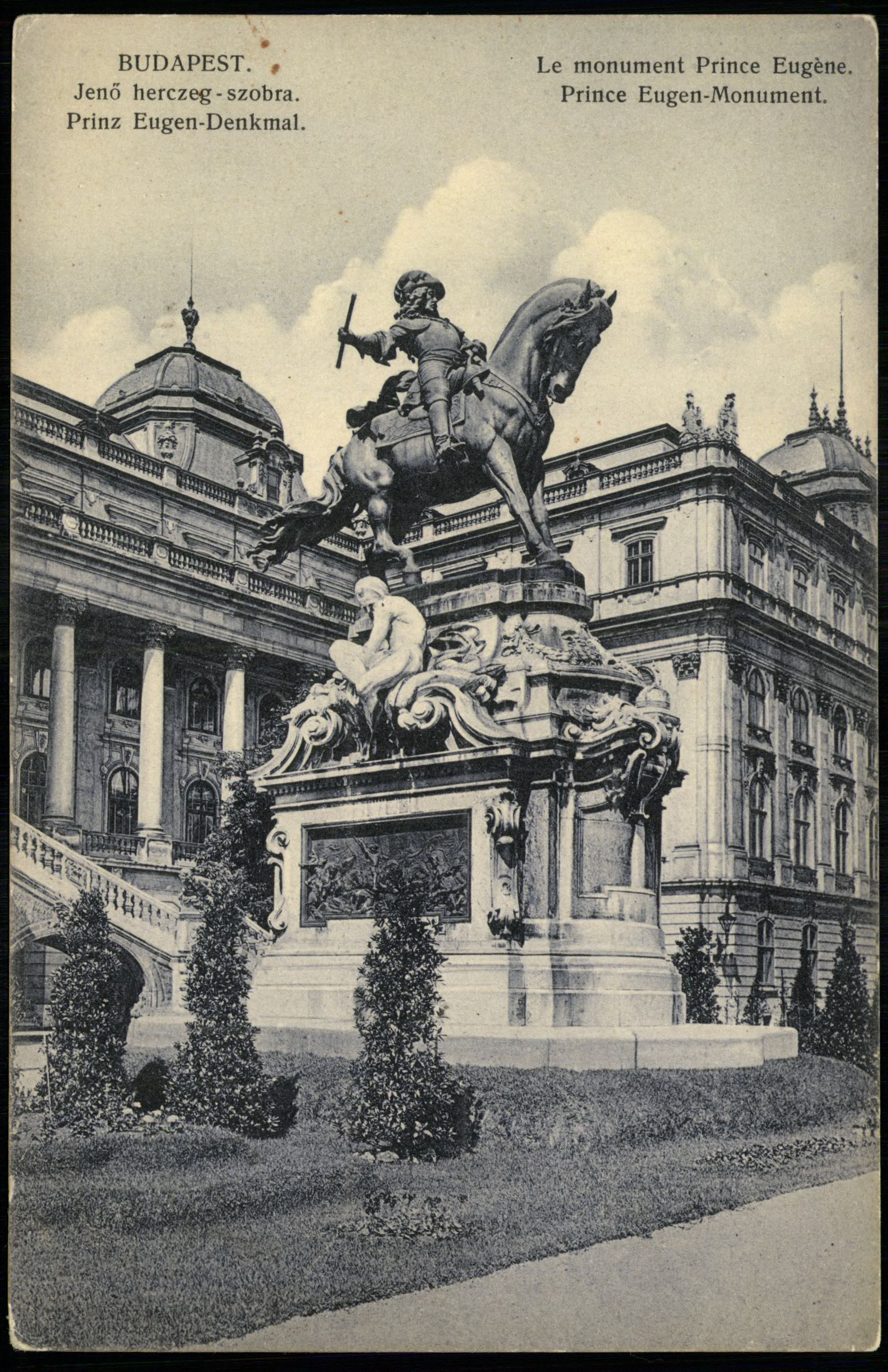 Budapest; Jenő herceg szobra (Magyar Kereskedelmi és Vendéglátóipari Múzeum CC BY-NC-ND)
