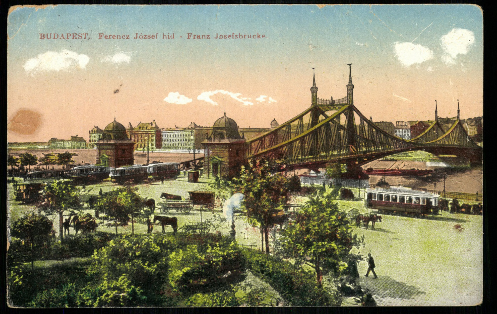 Budapest; Ferenc József híd (Magyar Kereskedelmi és Vendéglátóipari Múzeum CC BY-NC-ND)