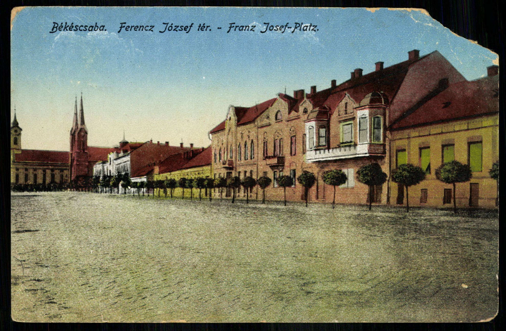 Békéscsaba; Ferenc József tér (Magyar Kereskedelmi és Vendéglátóipari Múzeum CC BY-NC-ND)