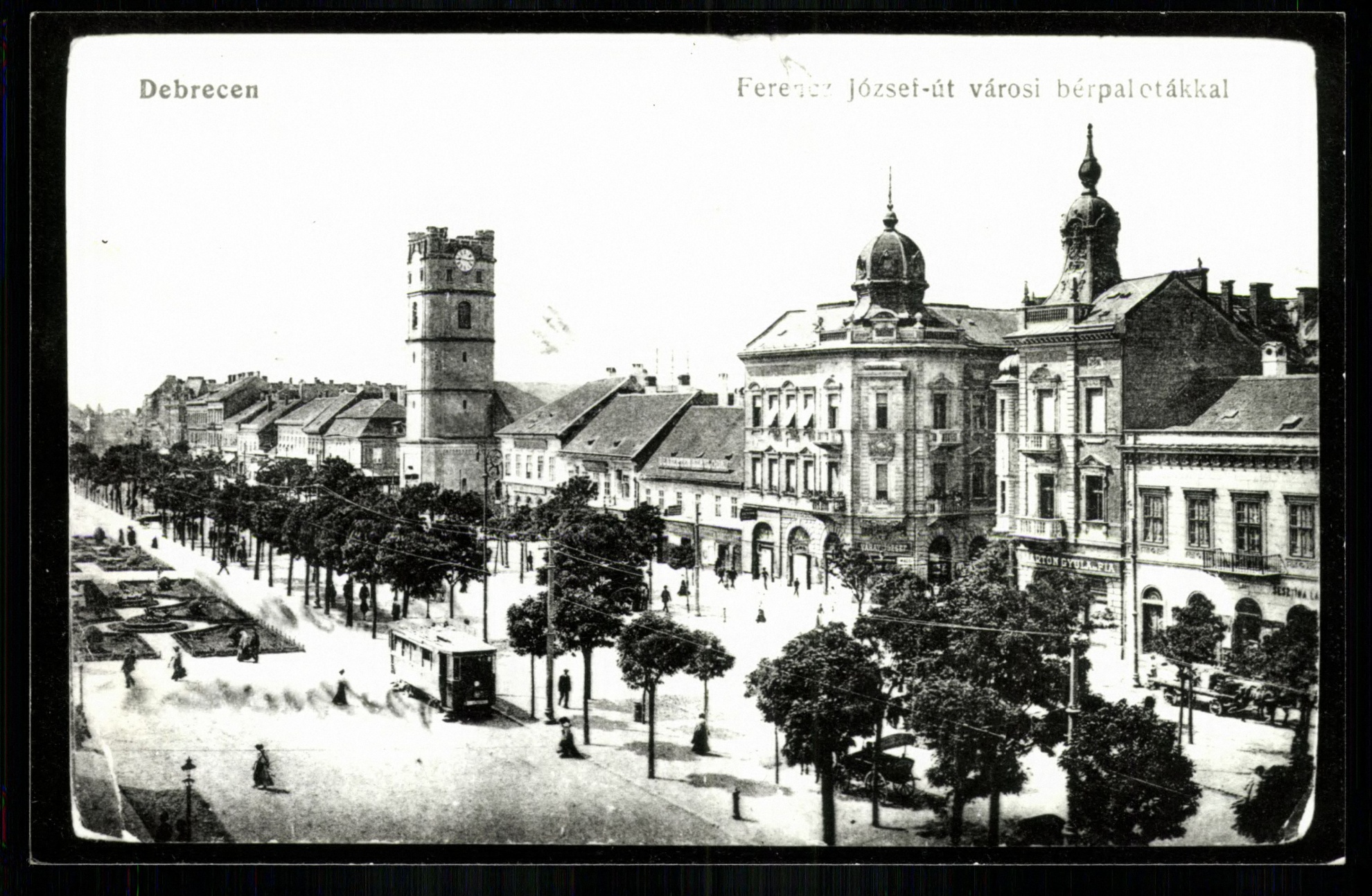 Debrecen; Ferenc József út városi bérpaloták (Magyar Kereskedelmi és Vendéglátóipari Múzeum CC BY-NC-ND)