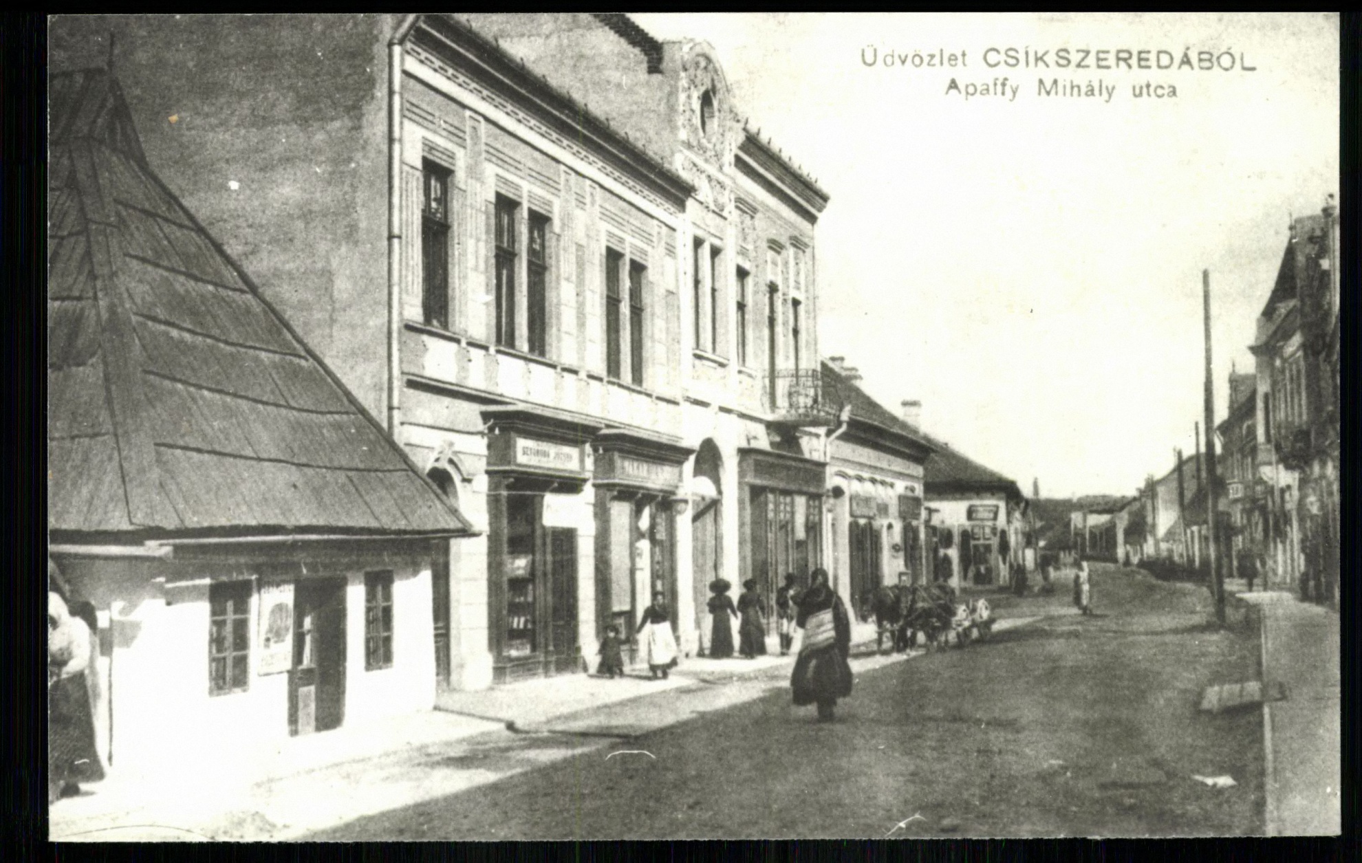 Csíkszereda; Apaffy Mihály utca (Magyar Kereskedelmi és Vendéglátóipari Múzeum CC BY-NC-ND)