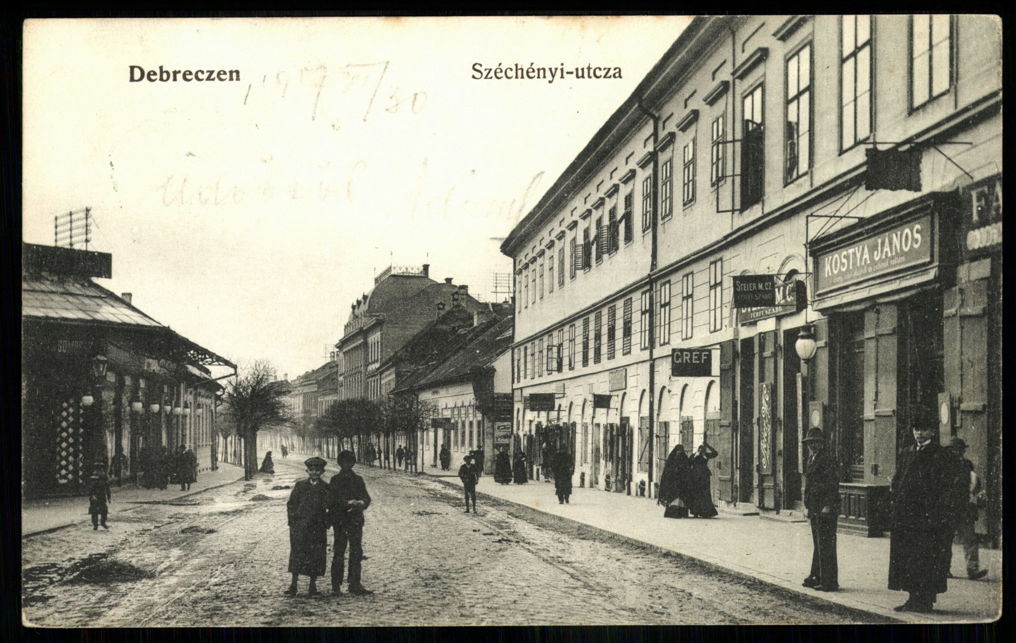 Debrecen; Széchényi utca (Magyar Kereskedelmi és Vendéglátóipari Múzeum CC BY-NC-ND)