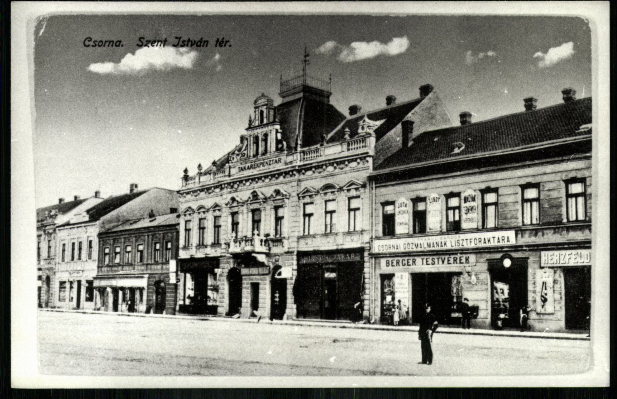 Csorna; Szent István tér (Magyar Kereskedelmi és Vendéglátóipari Múzeum CC BY-NC-ND)