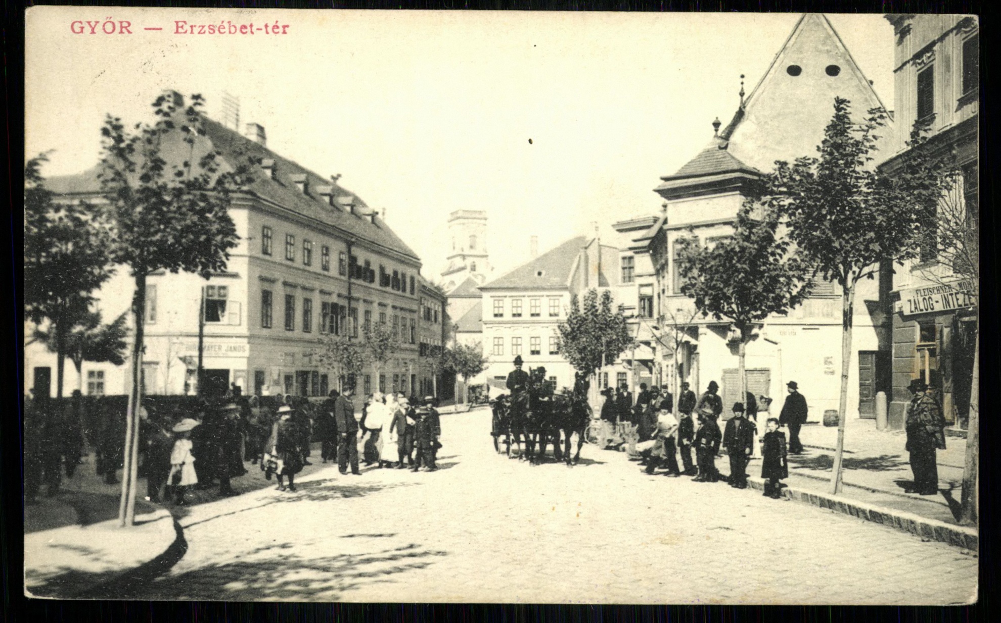 Győr; Erzsébet tér (Magyar Kereskedelmi és Vendéglátóipari Múzeum CC BY-NC-ND)