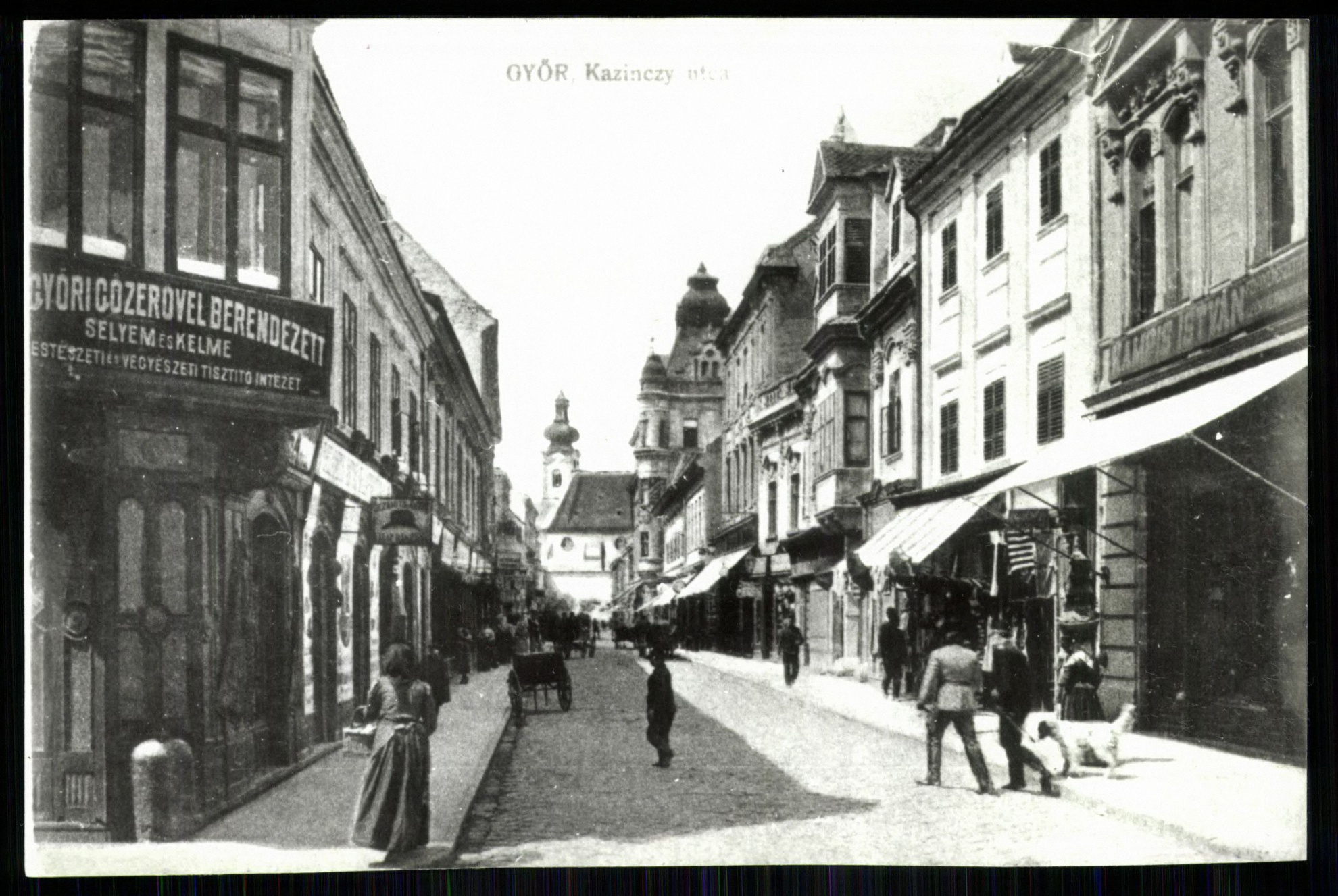 Győr; Kazinczy utca (Magyar Kereskedelmi és Vendéglátóipari Múzeum CC BY-NC-ND)