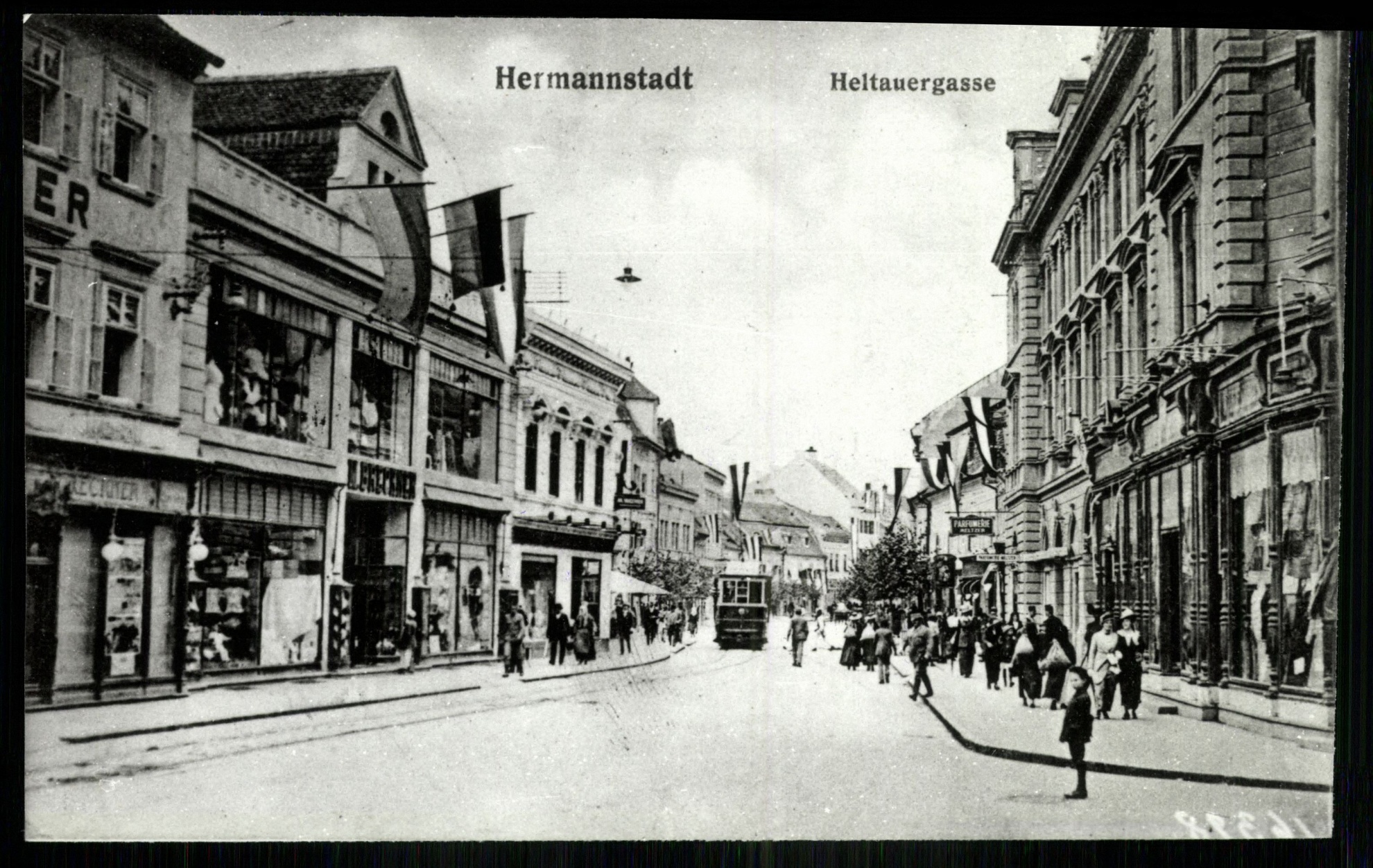 Hermannstadt; Heltauergasse (Magyar Kereskedelmi és Vendéglátóipari Múzeum CC BY-NC-ND)