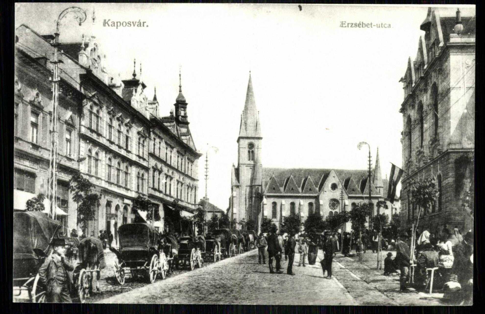 Kaposvár; Erzsébet utca (Magyar Kereskedelmi és Vendéglátóipari Múzeum CC BY-NC-ND)
