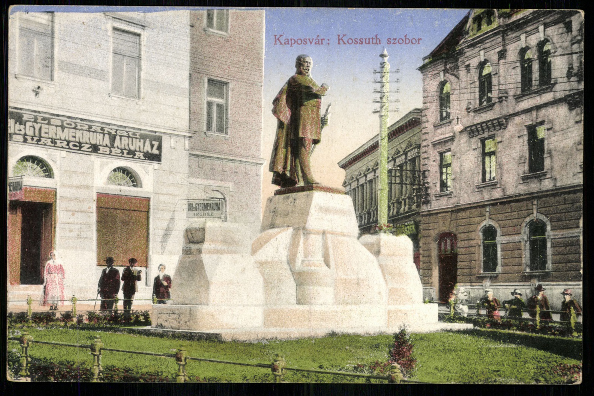 Kaposvár; Kossuth szobor (Magyar Kereskedelmi és Vendéglátóipari Múzeum CC BY-NC-ND)