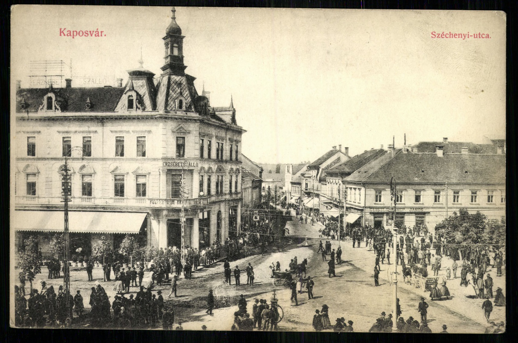 Kaposvár; Széchenyi utca (Magyar Kereskedelmi és Vendéglátóipari Múzeum CC BY-NC-ND)